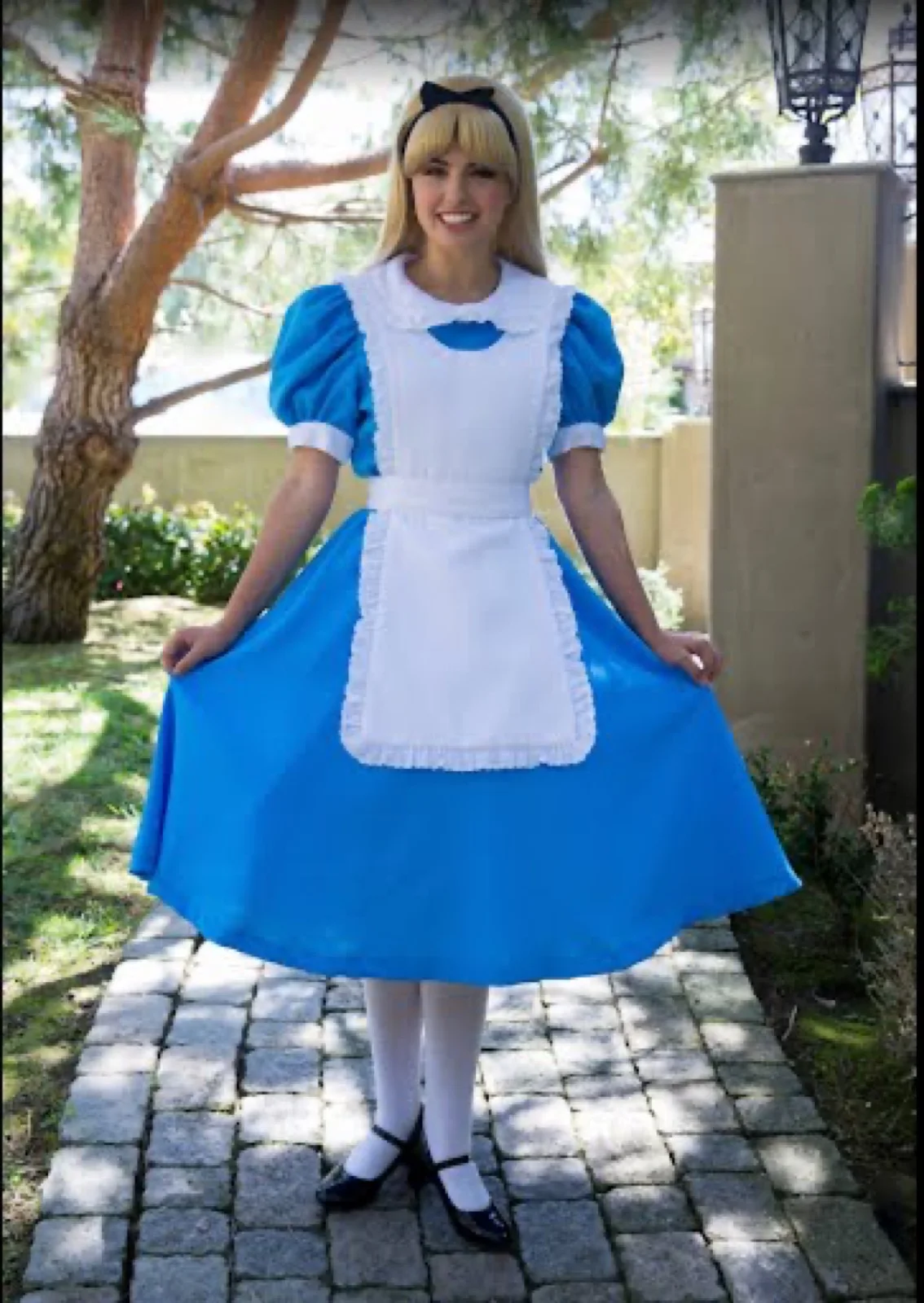 Wonderland Girl party character in Los Angeles
