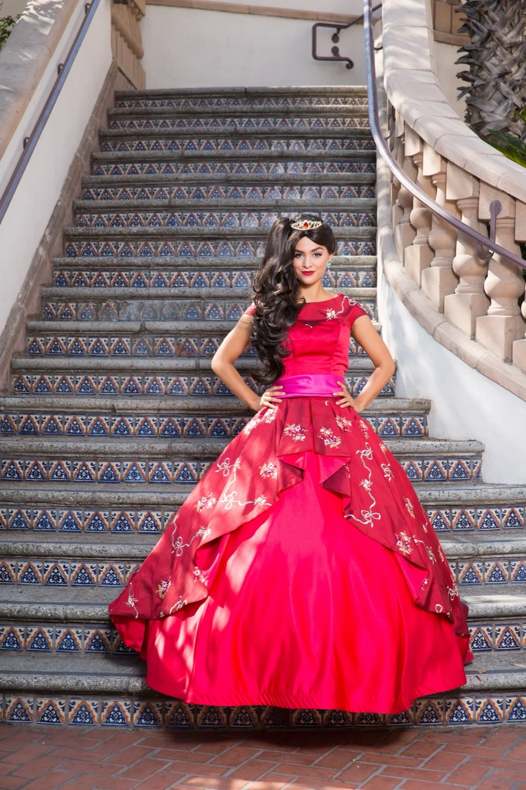 Latina Princess party character in Los Angeles