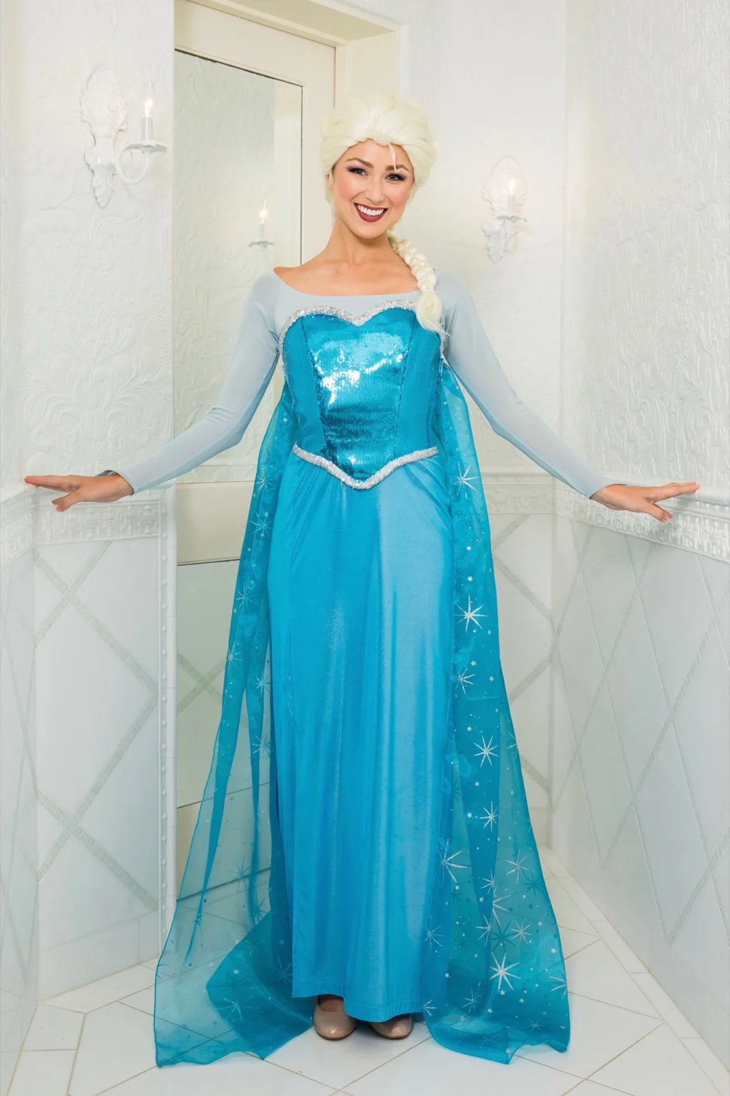Snow Queen party character in Los Angeles