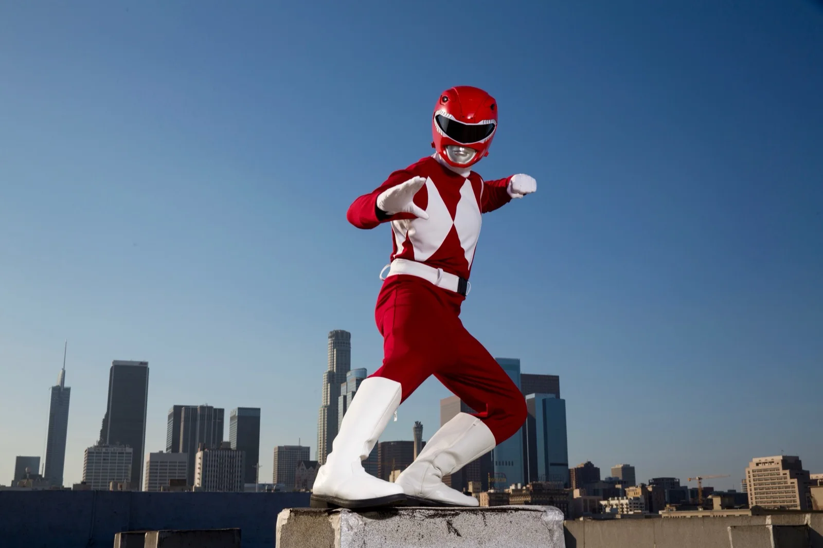 Red Power Hero party character in Los Angeles