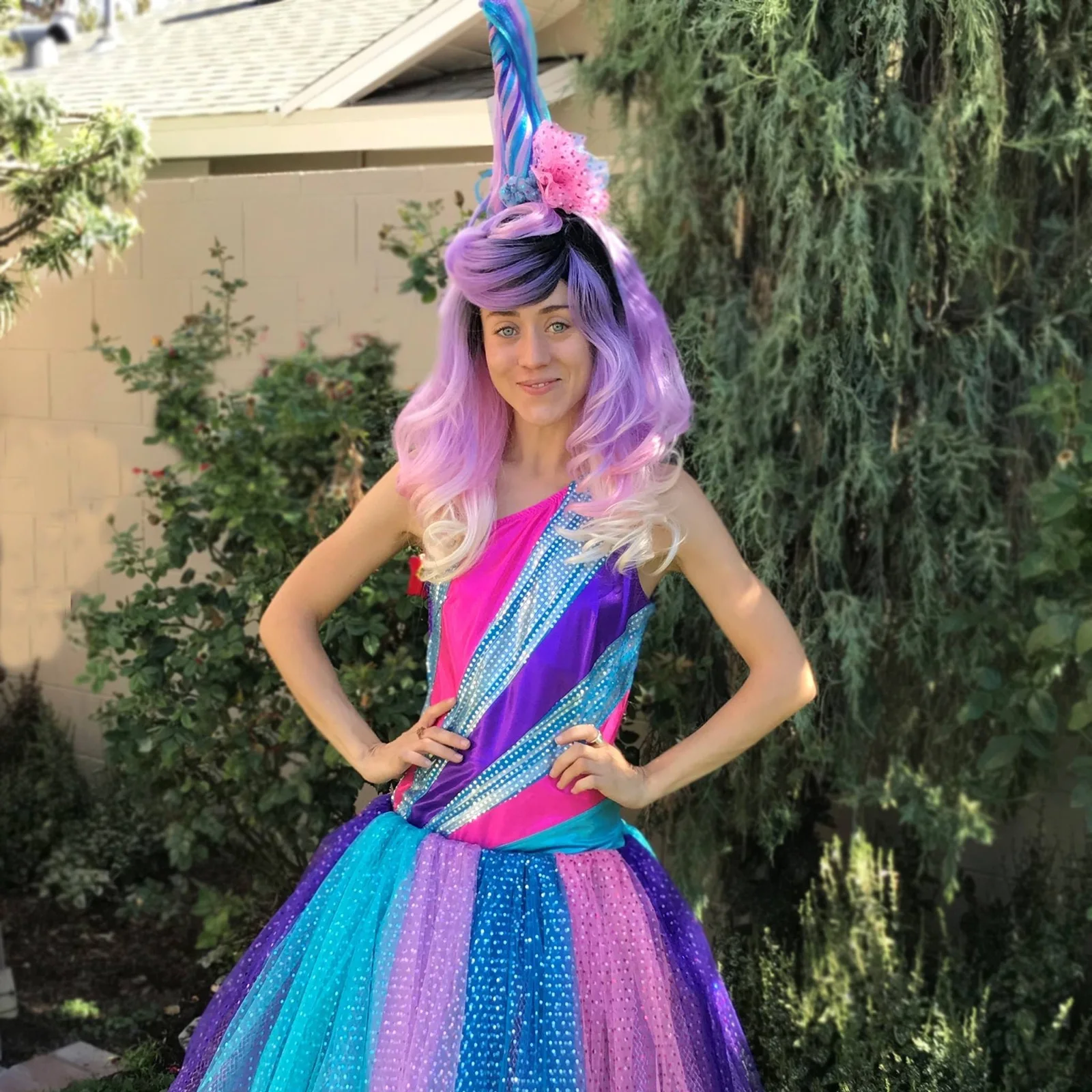 Unicorn Princess party character in Los Angeles