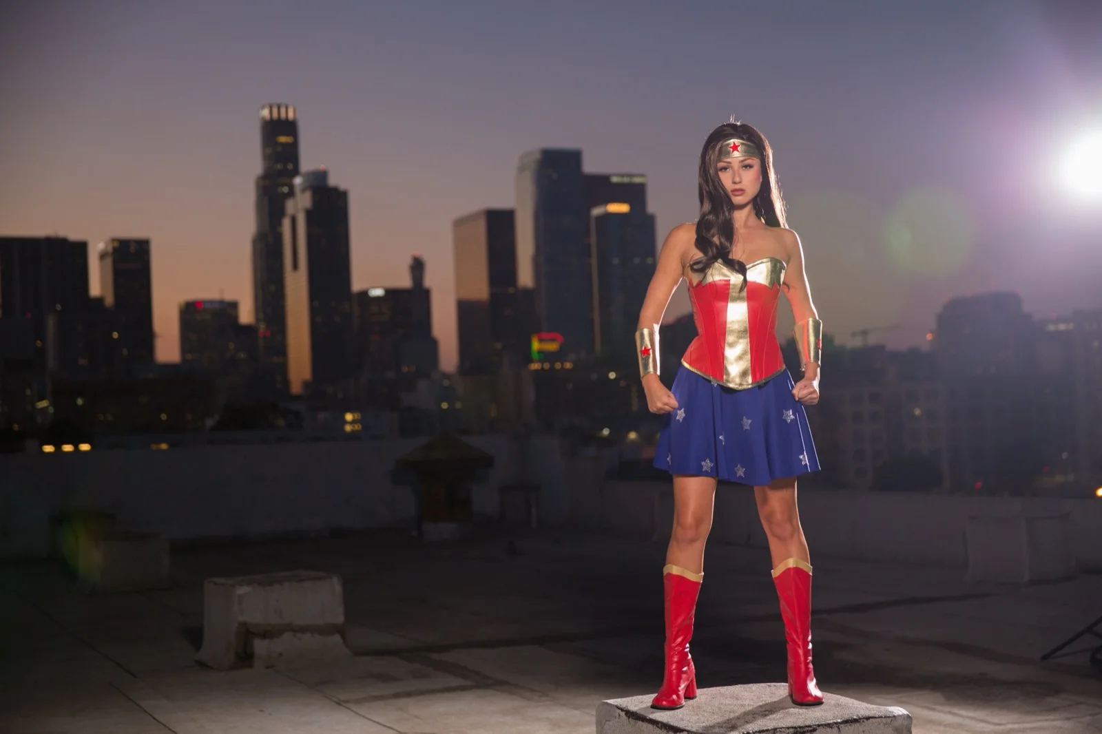 Wonder Hero party character in Los Angeles